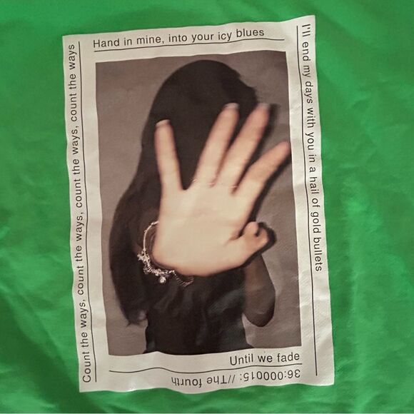 ZGY Denim Oversized Graphic Sweatshirt Size Large NWT - Picture 6 of 7